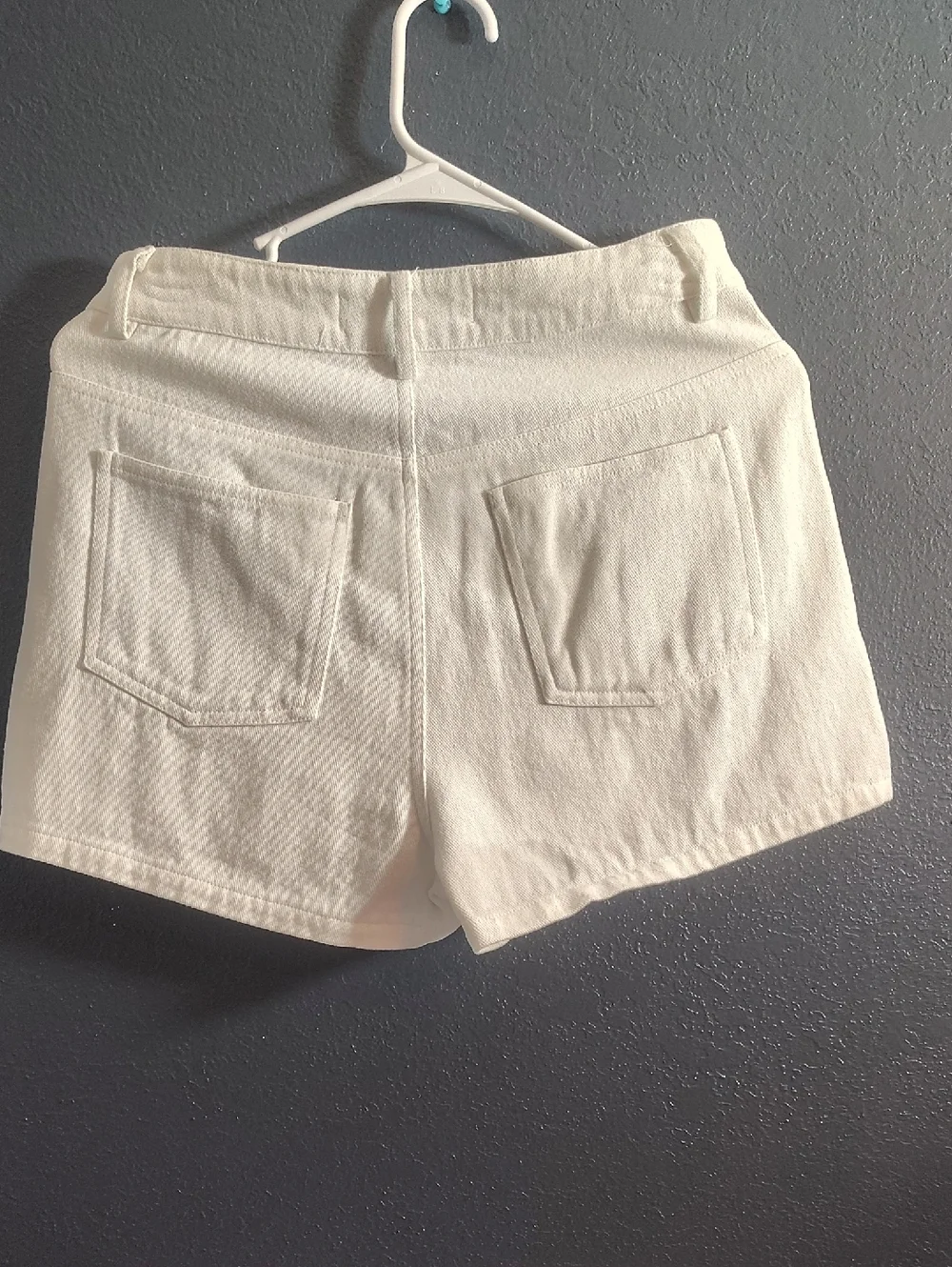 Grace White High-Waist Bohiemein 70s Artsy Crochet Denim Shorts